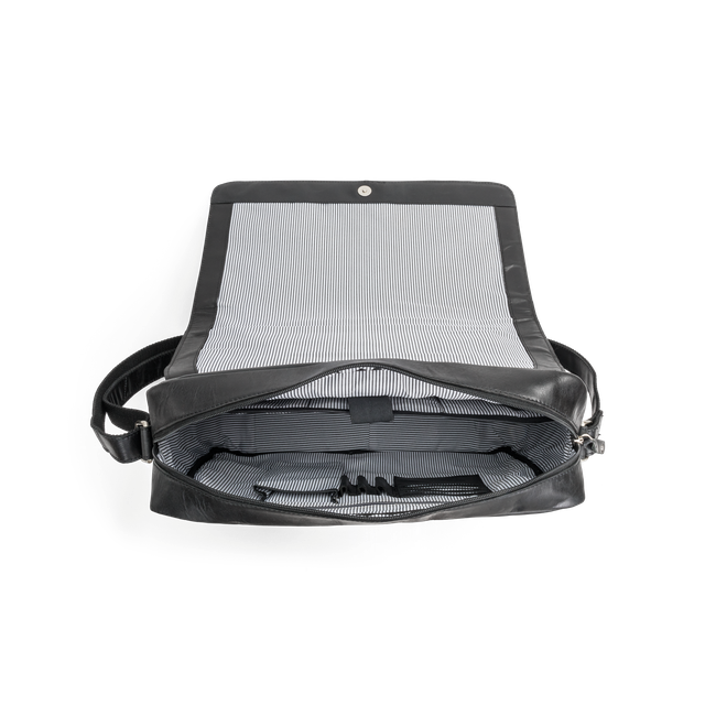 Florence pc-veske med klaff i skinn 15,6"